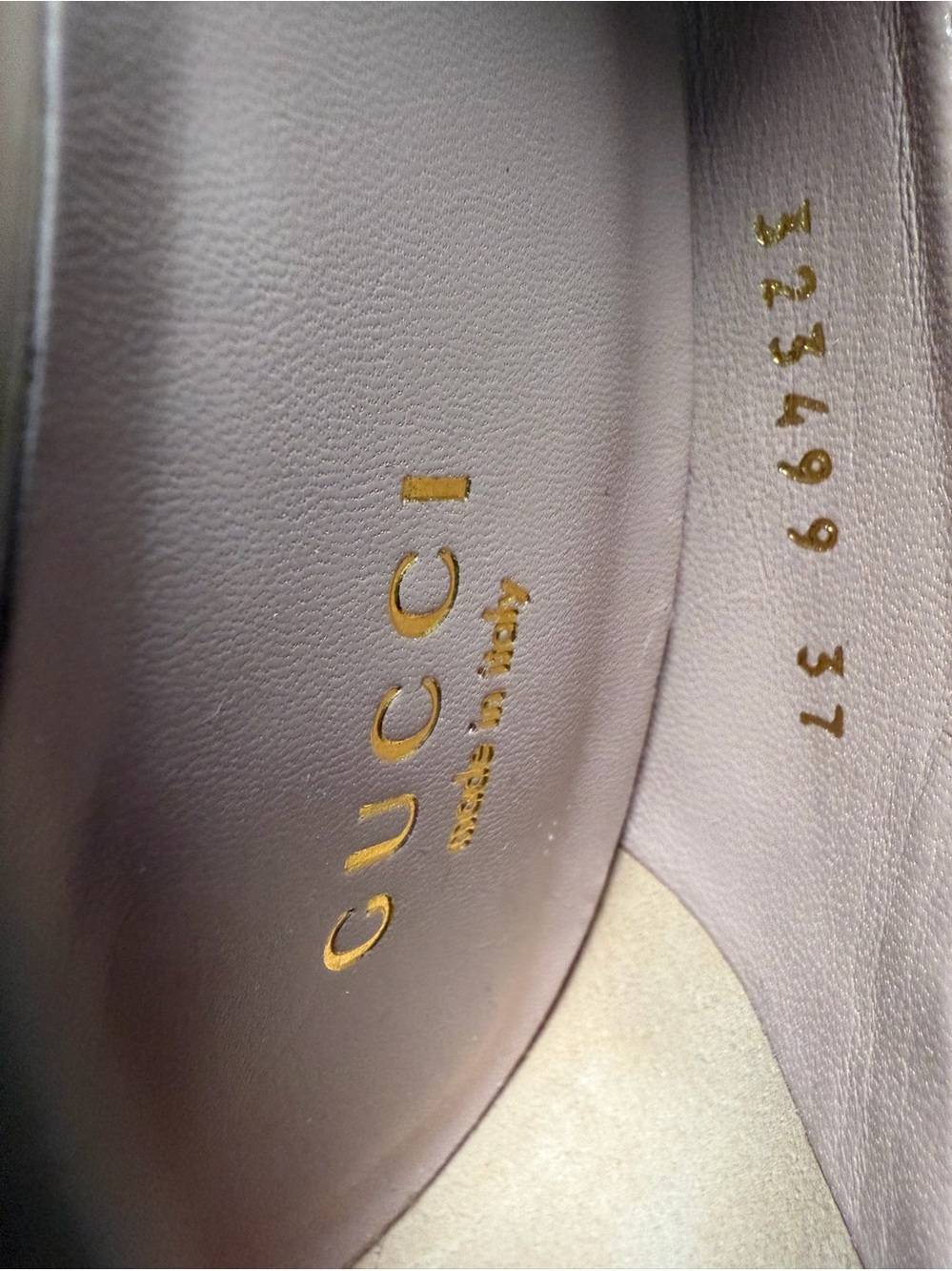 Gucci Women’s Blush Patent Leather Horsebit Pumps NEW AUTHENTIC - Picture 7 of 7
